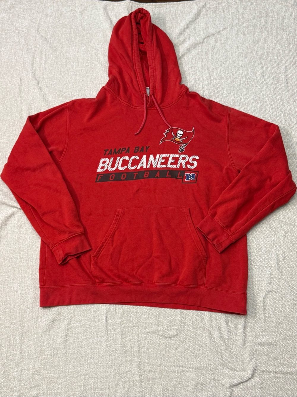 NFL Tampa Bay Buccaneers Red Hoodie with Team Logo